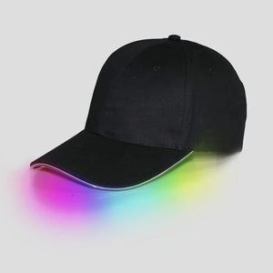 Light Up Brim Baseball Hat - Black