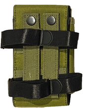 Load image into Gallery viewer, Rear view photo of the army green canvas arm/leg bag