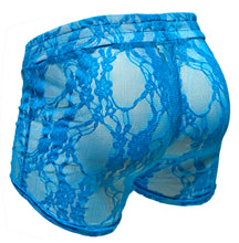 Load image into Gallery viewer, Made In SF Booty Shorts - Blue Lace
