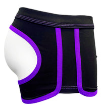 Load image into Gallery viewer, Assless Trunks COTTON - BLACK Purple
