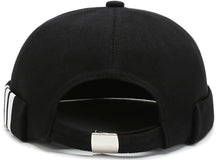 Load image into Gallery viewer, Brimless Cap Side Stripes - BLACK
