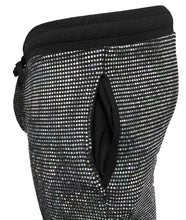 Load image into Gallery viewer, FLAT SEQUINS DRAWSTRING PANTS - BLACK SILVER
