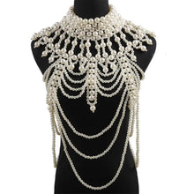 Load image into Gallery viewer, Elaborate pearl necklace on a mannequin
