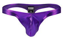 Load image into Gallery viewer, Solid Metallic Thong - Purple
