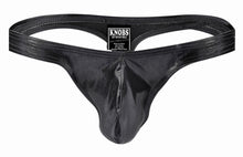 Load image into Gallery viewer, Solid Metallic Thong - Black
