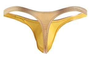 Solid Metallic Thong - Gold