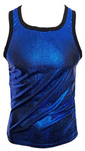 Load image into Gallery viewer, Metallic Disco ball Tank - BLUE
