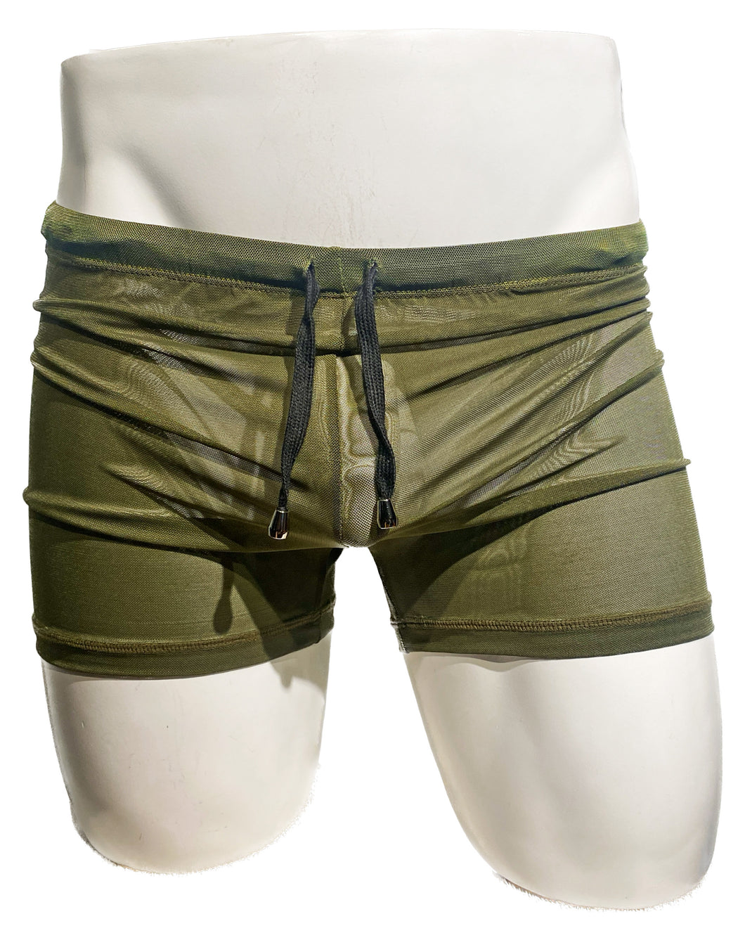 Fine Mesh Shorts - ARMY GREEN