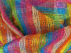 Pastel Rainbow Glitter Poncho - Short Caftan