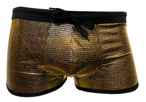 Disco Ball Booty Shorts - Gold
