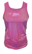 Load image into Gallery viewer, Metallic Disco Dots Tank - Pink
