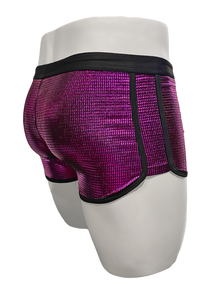 Disco Ball Booty Shorts - Purple