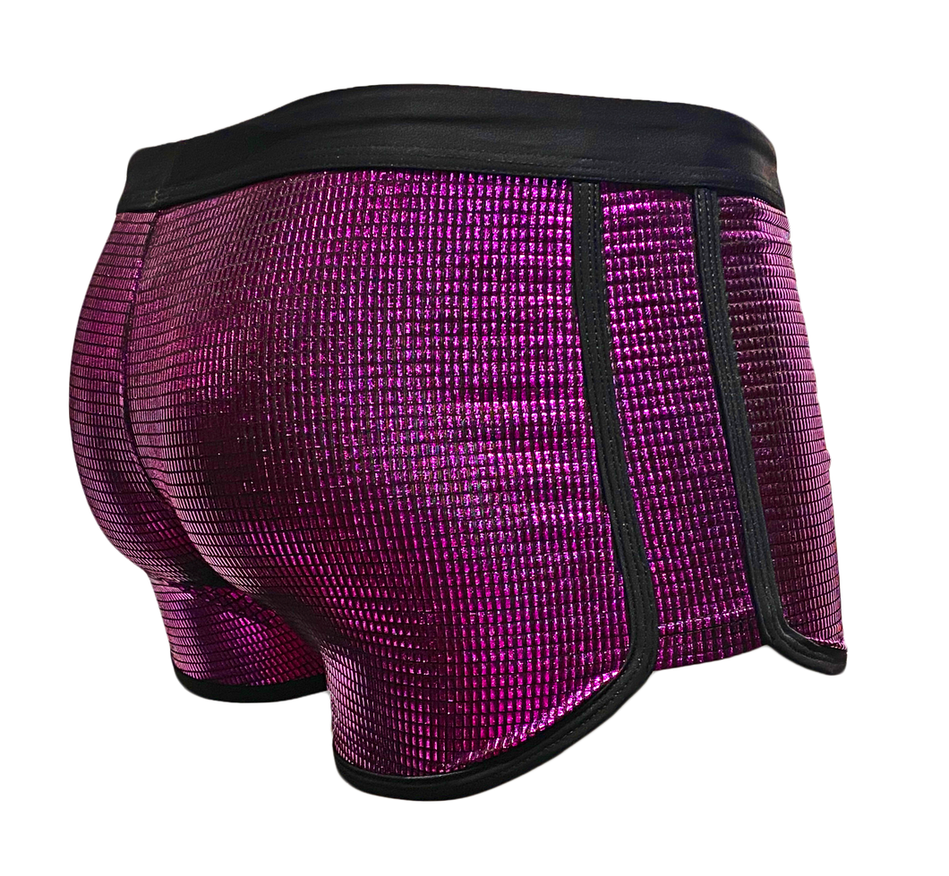 Disco Ball Booty Shorts - Purple