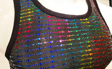 Load image into Gallery viewer, Rainbow Sequins Tank
