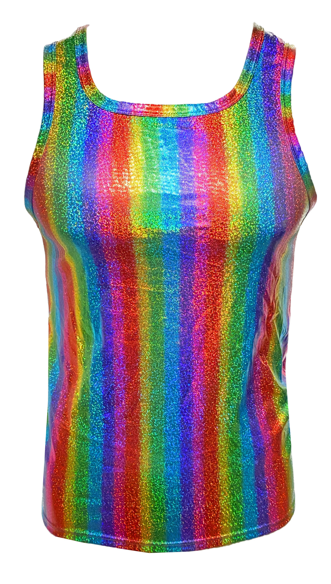 Metallic Rainbow Stripes Tank