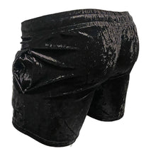 Load image into Gallery viewer, Velvet Pocket Shorts - Black
