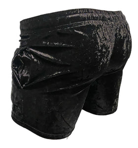 Velvet Pocket Shorts - Black