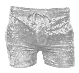 Velvet Pocket Shorts - White