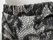 Load image into Gallery viewer, Made in SF Short Shorts Black and White Embroidered Lace
