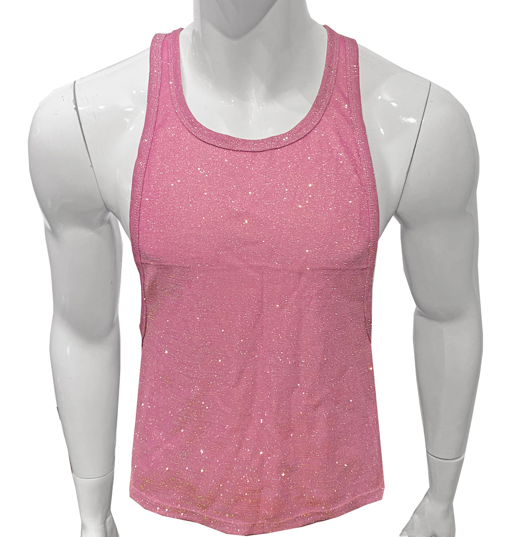 Glitter String Tank - Light Pink