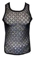 Load image into Gallery viewer, Flocked Diamond Mesh Tank
