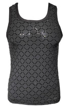 Load image into Gallery viewer, Flocked Diamond Mesh Tank
