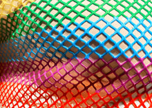 Load image into Gallery viewer, Fine Fishnet Tee - Rainbow Stripes
