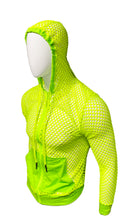 Load image into Gallery viewer, Fishnet Zip UP Hoodie - Neon Green
