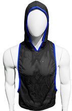 Load image into Gallery viewer, See Thru Hooded Gym Tank - BLUE
