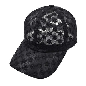 Mesh Lace Hat - Black