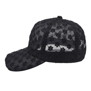 Mesh Lace Hat - Black