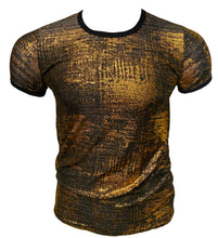 Load image into Gallery viewer, Metallic Gold Leaf Short Sleeve TEE
