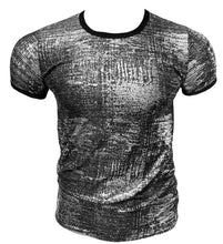 Load image into Gallery viewer, Metallic Silver Leaf Short Sleeve TEE
