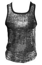 Load image into Gallery viewer, Metallic Silver Leaf Tank
