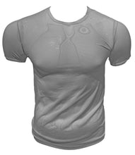 Load image into Gallery viewer, Fine Mesh - Fishnet See Through Sexy Men&#39;s Tee T-shirt - Grey
