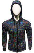 Load image into Gallery viewer, Flat Sequins Hoodie - BLACK HOLOGRAPHIC
