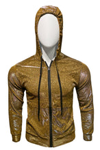 Load image into Gallery viewer, Glitter Zip UP Hoodie - Gold
