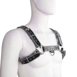 Contrast Trim Harness, Black Grey