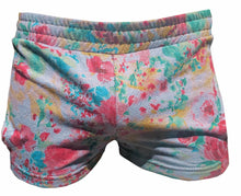 Load image into Gallery viewer, Open Side Shorts - Slate Floral Knit
