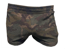 Load image into Gallery viewer, Open Side Shorts - Camo textured cotton
