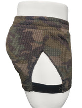Load image into Gallery viewer, Open Side Shorts - Camo textured cotton
