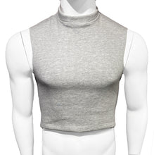 Load image into Gallery viewer, Sweater Crop Tank  - Light Heather Grey
