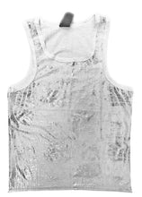 Load image into Gallery viewer, Metallic Leaf Tank - White Silver
