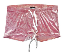 Load image into Gallery viewer, Crushed Velvet Booty Shorts - Light Pink
