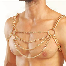Load image into Gallery viewer, Metal Chain Harness - Gold
