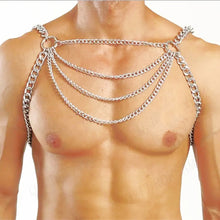 Load image into Gallery viewer, Metal Chain Harness - Silver / Chrome
