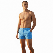 Load image into Gallery viewer, Light chino shorts worn by a shirtless model
