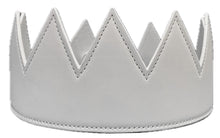 Load image into Gallery viewer, Matte Faux Leather Crown - White
