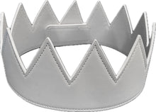 Load image into Gallery viewer, Matte Faux Leather Crown - White
