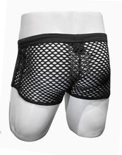 Load image into Gallery viewer, Fishnet Booty Shorts - Black
